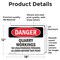 Signmission Quarry Workings No Unauthorized Persons Danger Sign, Vinyl Decal, 18in W x 12in L, 2PK OS-2PACK-DS-D-1218-L-1891 - alternate 3